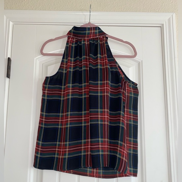 J Crew plaid halter top EUC SZ 6 - Picture 3 of 7